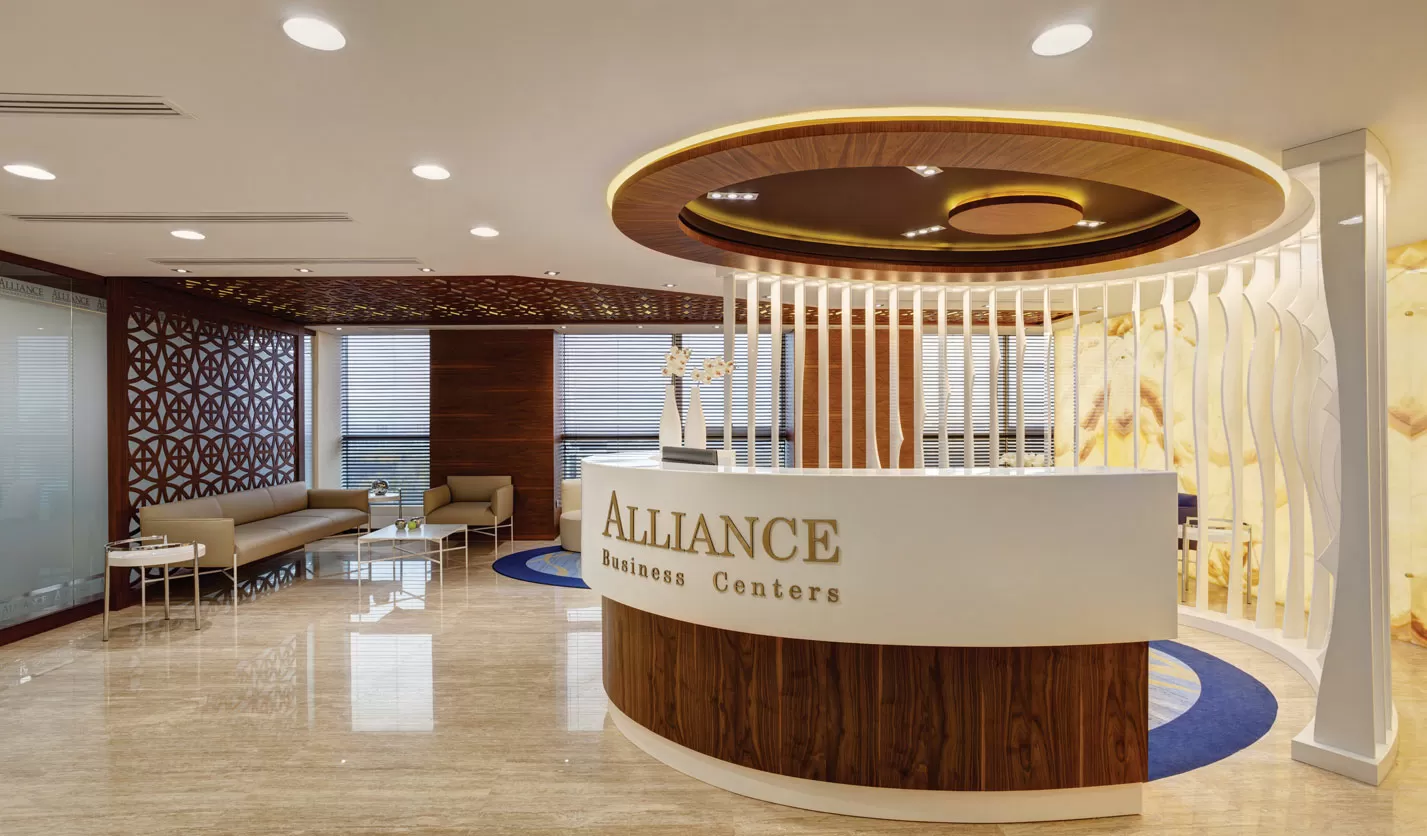 Мебельные и световые решения для Alliance Business Centers