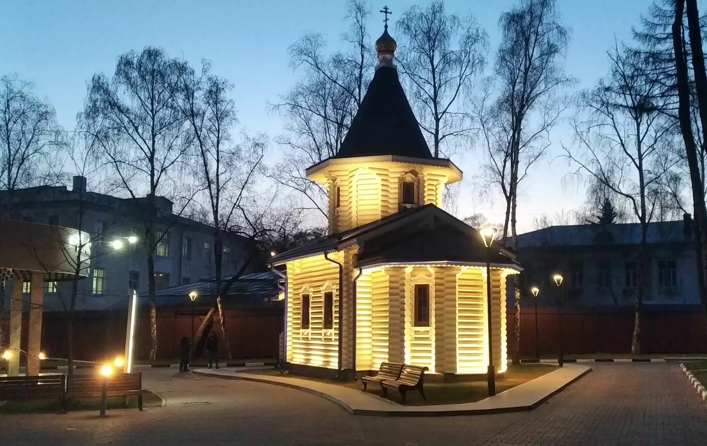 Архитектурное освещение церкви МНИОИ им. Герцена