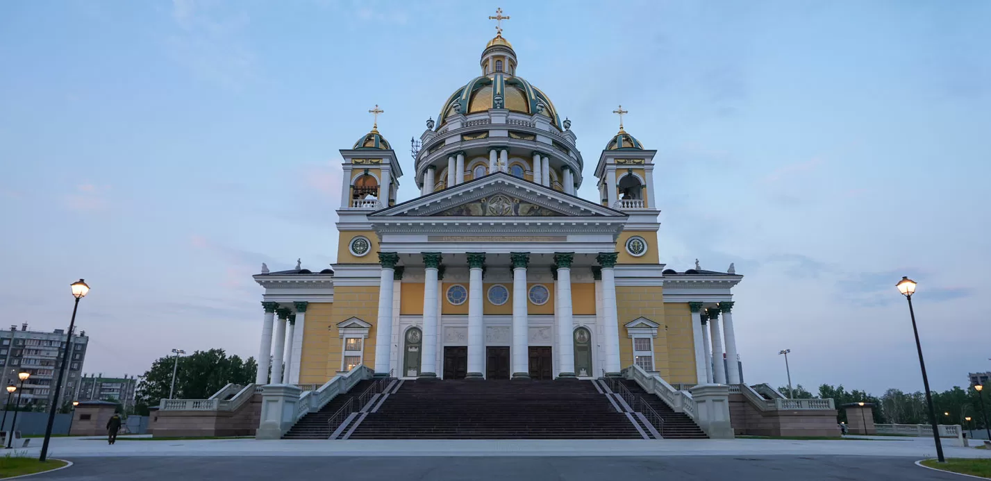 Архитектурное освещение Кафедрального Собора Рождества Христова в Челябинске