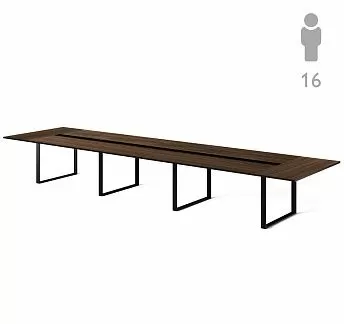 ЭКЗЕ/EXE Стол д/перегов 536 черн ОРЕХ/ЧЕРНЫЙ