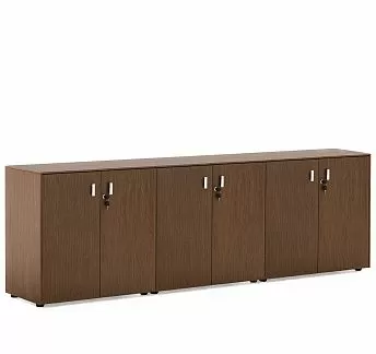 ЭКЗЕ/EXE Шкаф в.82, 6 дверей ОРЕХ/ХРОМ