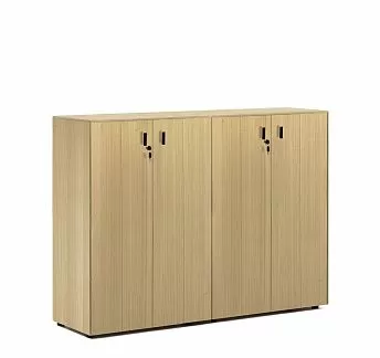 ЭКЗЕ/EXE Шкаф средний в.120, 4 дв ДУБ СВЕТЛЫЙ/ЧЕРН