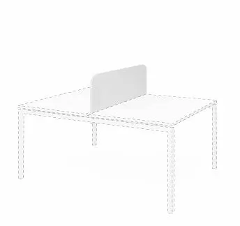 ЛИНК/LINK Экран бенча ДСП 138 см БЕЛЫЙ