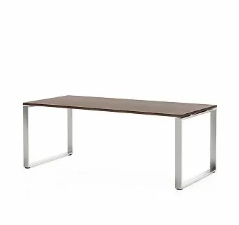 ЭКЗЕ/EXE Стол письменный 200 хром ОРЕХ/ХРОМ