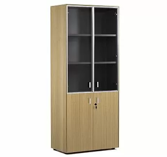 ЭНЦО/ENZO Шкаф комбинированный в197 СВ.ЭВКАЛИПТ/АЛЮМ