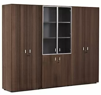 ЭНЦО/ENZO Шкаф комби+гардер+д.бумаг ЭВКАЛИПТ МОРЕН/АЛЮМ