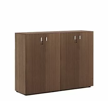 ЭКЗЕ/EXE Шкаф средний в.120, 4 дв ОРЕХ/ХРОМ