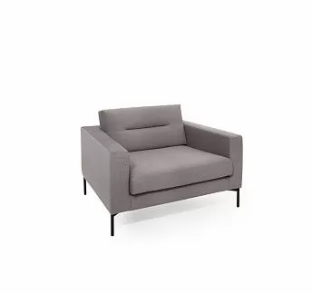 ТЕНО/TENO кресло, ткань, Claire ТЕМНО-БЕЖЕВЫЙ/ЧЕРНЫЙ