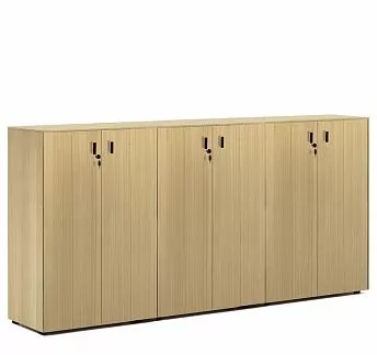 ЭКЗЕ/EXE Шкаф средний в.120, 6 дв ДУБ СВЕТЛЫЙ/ЧЕРН