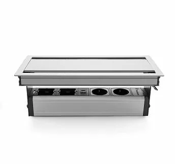 ВЕРСА ФЛЭП ДУАЛ/VERSA FLAP DUAL блок врезной АЛЮМИНИЙ