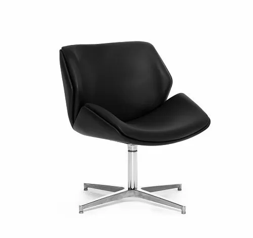 ШАРМ/CHARM Кресло лаунж  ЧЕРН/ПОЛ.АЛЮМ.
