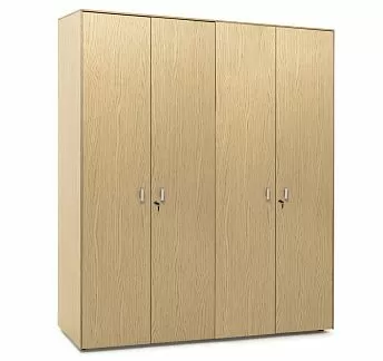 ЭКЗЕ/EXE Шкаф д/бумаг x 2 ДУБ СВЕТЛЫЙ/ХРОМ