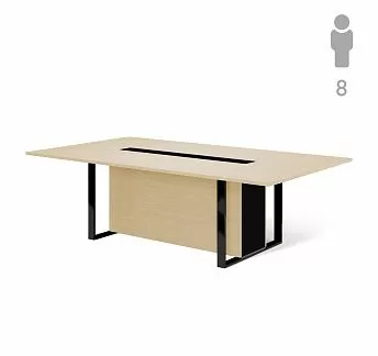 ЭКЗЕ/EXE Стол перег 256 черн/короб ДУБ СВЕТЛЫЙ/ЧЕРН