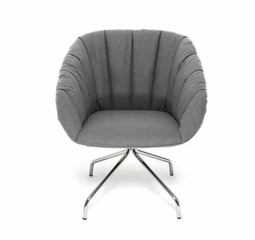 АЛМА МЯГК/ALMA SOFT Кресло посет, металл СЕРЫЙ/ХРОМ