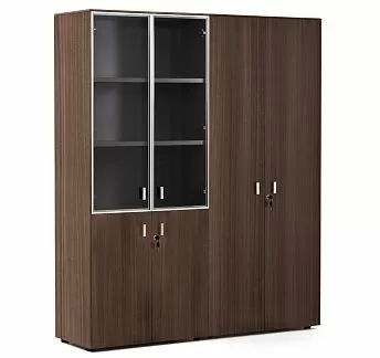 ЭНЦО/ENZO Шкаф комби + д/бумаг ЭВКАЛИПТ МОРЕН/АЛЮМ