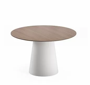 НОАЛЕ /NOALE Стол для переговоров ОРЕХ/БЕЛЫЙ