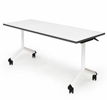 ШИФТ/SHIFT Стол поворотный 120x60 БЕЛЫЙ/ГРАФИТ/БЕЛЫЙ