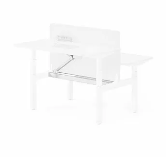 СКИД/SKID Траверса центр+Держатель БЕЛЫЙ