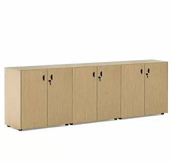 ЭКЗЕ/EXE Шкаф в.82, 6 дверей ДУБ СВЕТЛЫЙ/ЧЕРНЫЙ