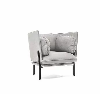 БЕЛЛАДЖИО/BELLAGIO кресло низкая спинка СЕРЫЙ