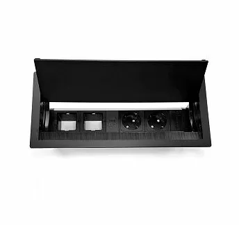 ВЕРСАФЛЭП ДУАЛ/VERSAFLAPDUAL блок врезной ЧЕРНЫЙ