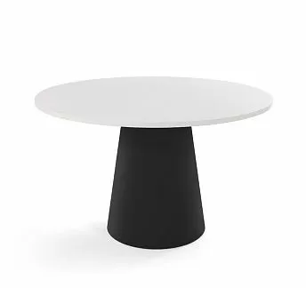 НОАЛЕ /NOALE Стол для переговоров БЕЛЫЙ/ЧЕРНЫЙ