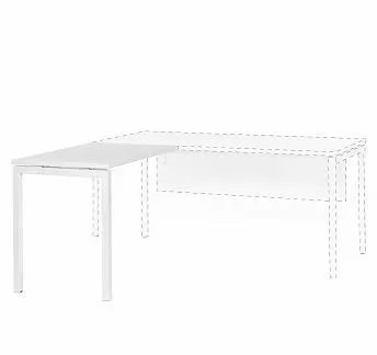 ТУР Л/TOUR L Приставка 103х60 БЕЛЫЙ