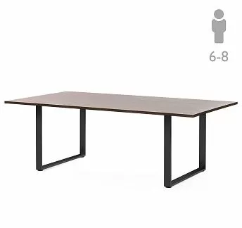 ЭКЗЕ/EXE Стол для переговоров Черн ОРЕХ/ЧЕРН